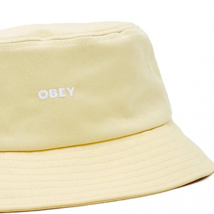 Sombrero Obey Bold Twill Bucket Hat Butter