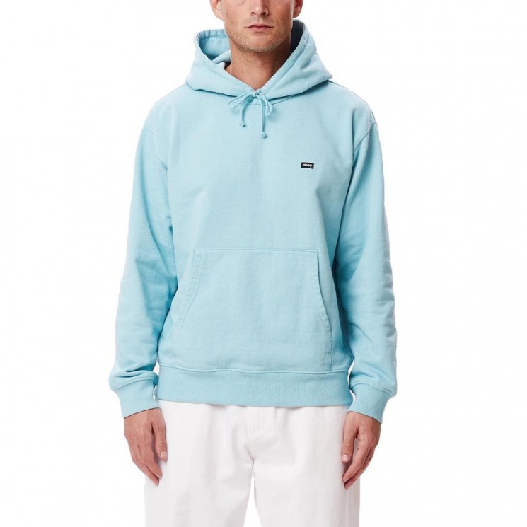 Sudadera Obey Timeless Recycled Heavy Hood Pigment Turquoise Tonic