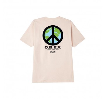 Camiseta Obey Peace Punk Cream