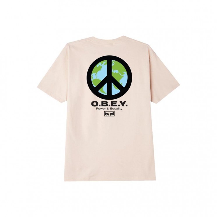 Camiseta Obey Peace Punk Cream