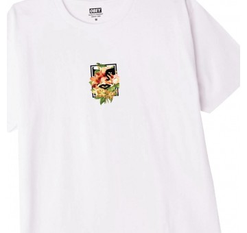 Camiseta Obey Floral Icon Face White