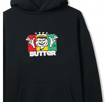 Sudadera Butter Goods King Pullover Hood Black