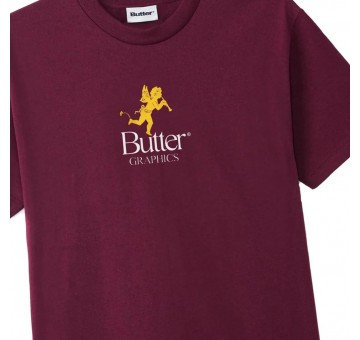 Camiseta Butter Goods Pixie Logo Tee Burgundy