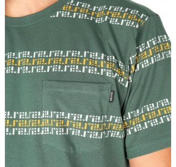 Camiseta Brixton HILT S S POCKET KNIT verde
