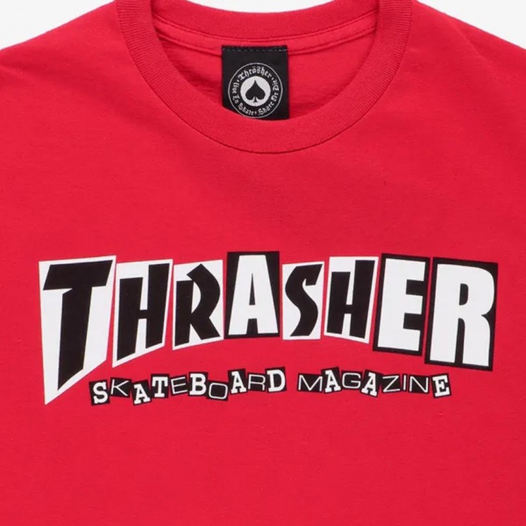 Camiseta roja THRASHER X BAKER TEE