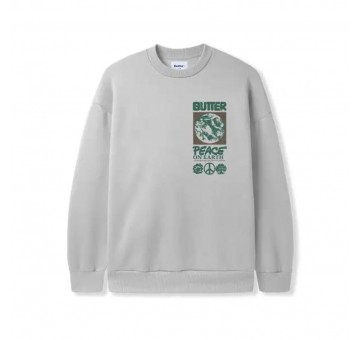 Sudadera gris PEACE ON EARTH CREWNECK Butter Goods