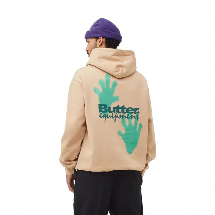 Sudadera color beige con capucha AMPHIBIAN PULLOVER HOOD Butter Goods