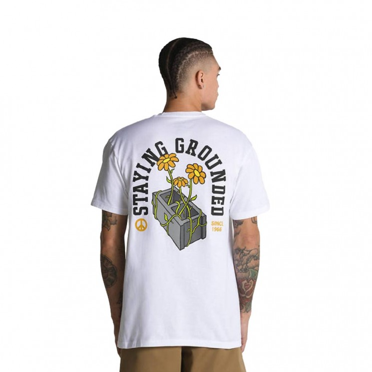 Camiseta blanca Vans STAYING GROUNDED SS TEE