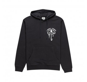 Sudadera negra con capucha Element ANGRY CLOUDS HOOD