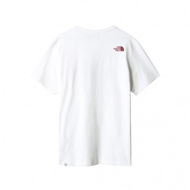 Camiseta The North M SS Red Box Tee blanca