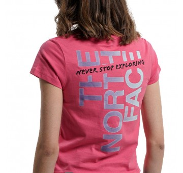 Camiseta rosa W ES GRAPHICFITTED SS TEE the north face