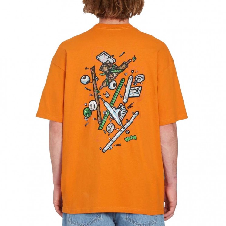 Camiseta naranja manga corta FA TODD BRATRUD LSE SST 1 de Volcom