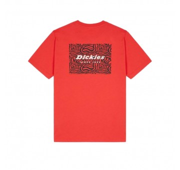 Camiseta roja LEESBURG BOX TEE SS de Dickies