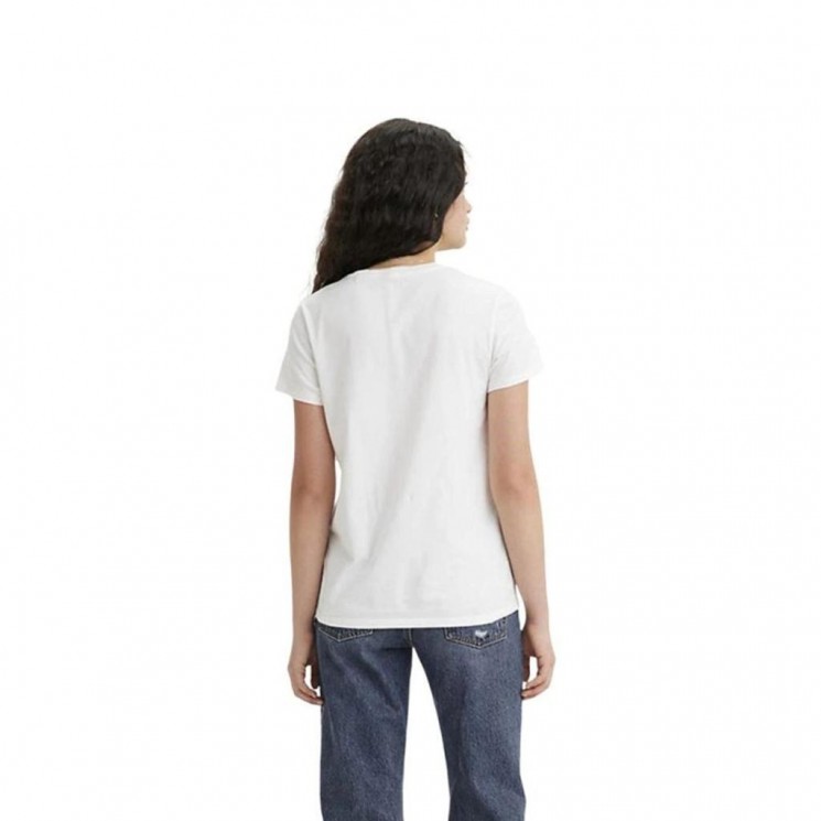 Camiseta blanca manga corta THE PERFECT TEE LEVI S de mujer