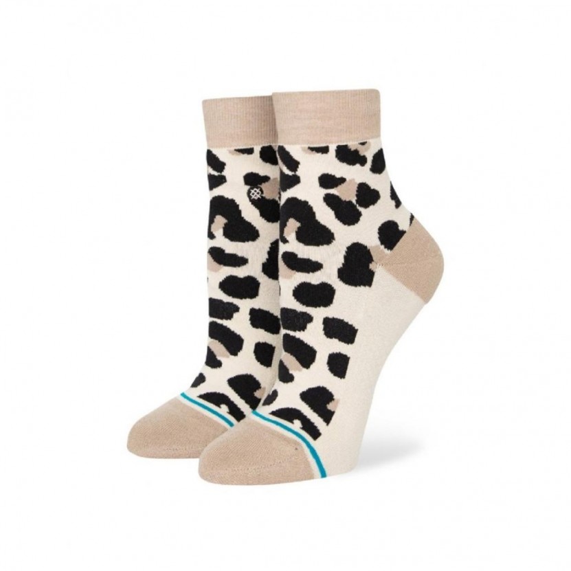 Calcetines Stance SPOT ON QTR Leopardo para mujer