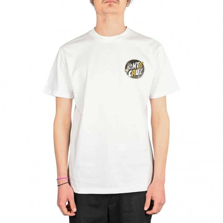 Camiseta blanca manga corta DNA DOT T SHIRT de Santa Cruz
