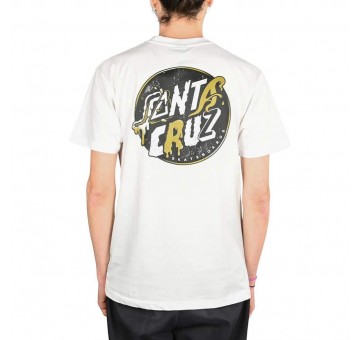 Camiseta blanca manga corta DNA DOT T SHIRT de Santa Cruz