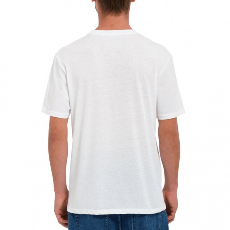 Camiseta blanca de manga corta con ilustracion frontal Volcom WESTGAMES BSC SST