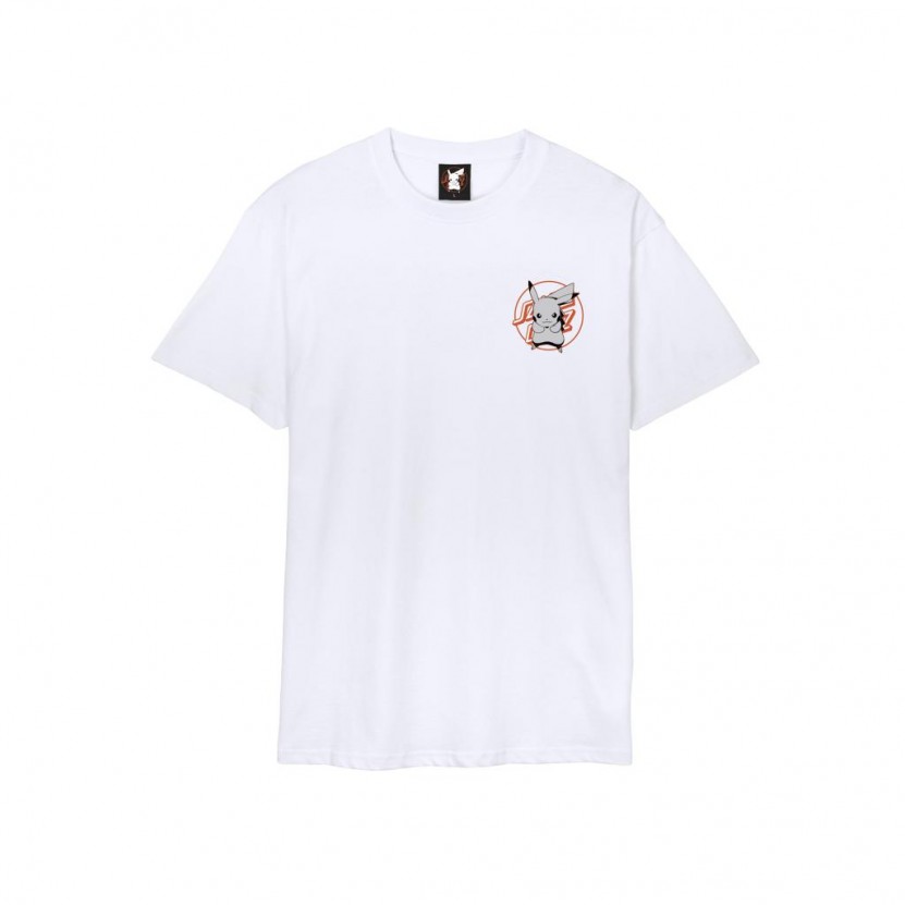 Camiseta blanca de manga corta SC PIKACHU T SHIRT Santa Cruz Pokemon