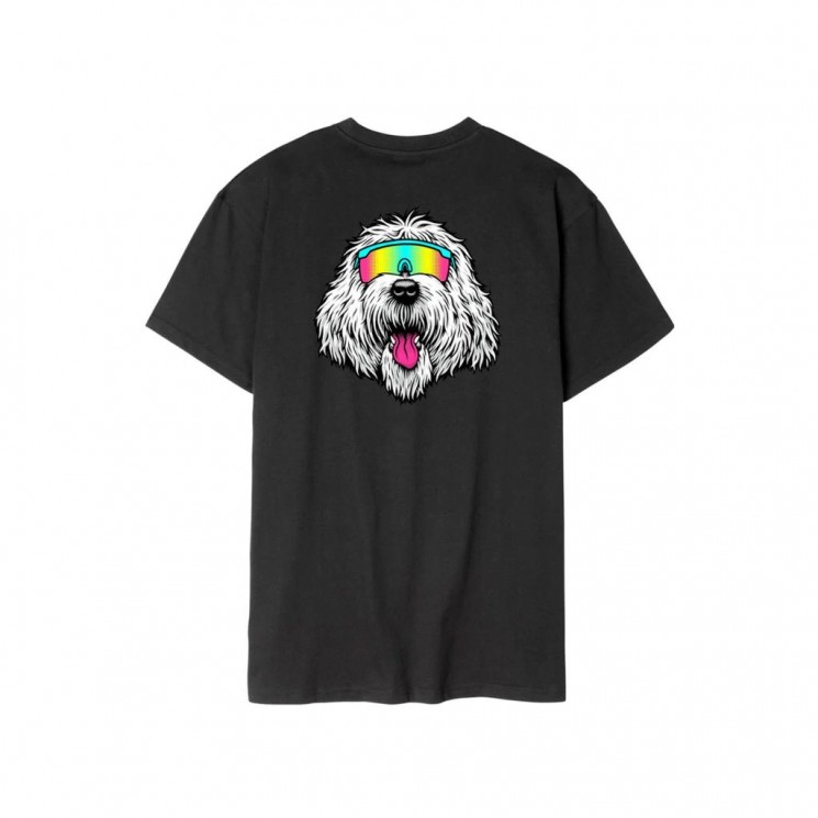 Camiseta negra Santa Cruz MCCOY DOG T SHIRT