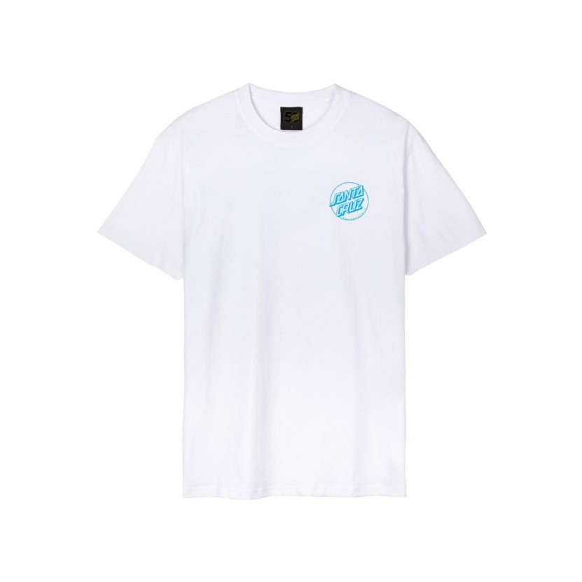 Camiseta blanca de manga corta Santa Cruz DRESSEN MASH UP OPUS T SHIRT